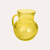 Brocca da Tavola in Vetro Riciclato Giallo H. 20 cm