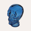 Teschio Decorativo in Vetro Blu