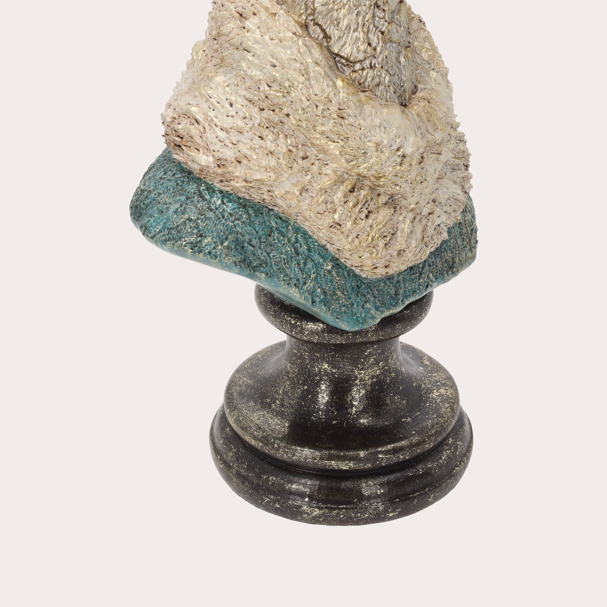 Busto Giraffa in Resina Oro H. 57 cm