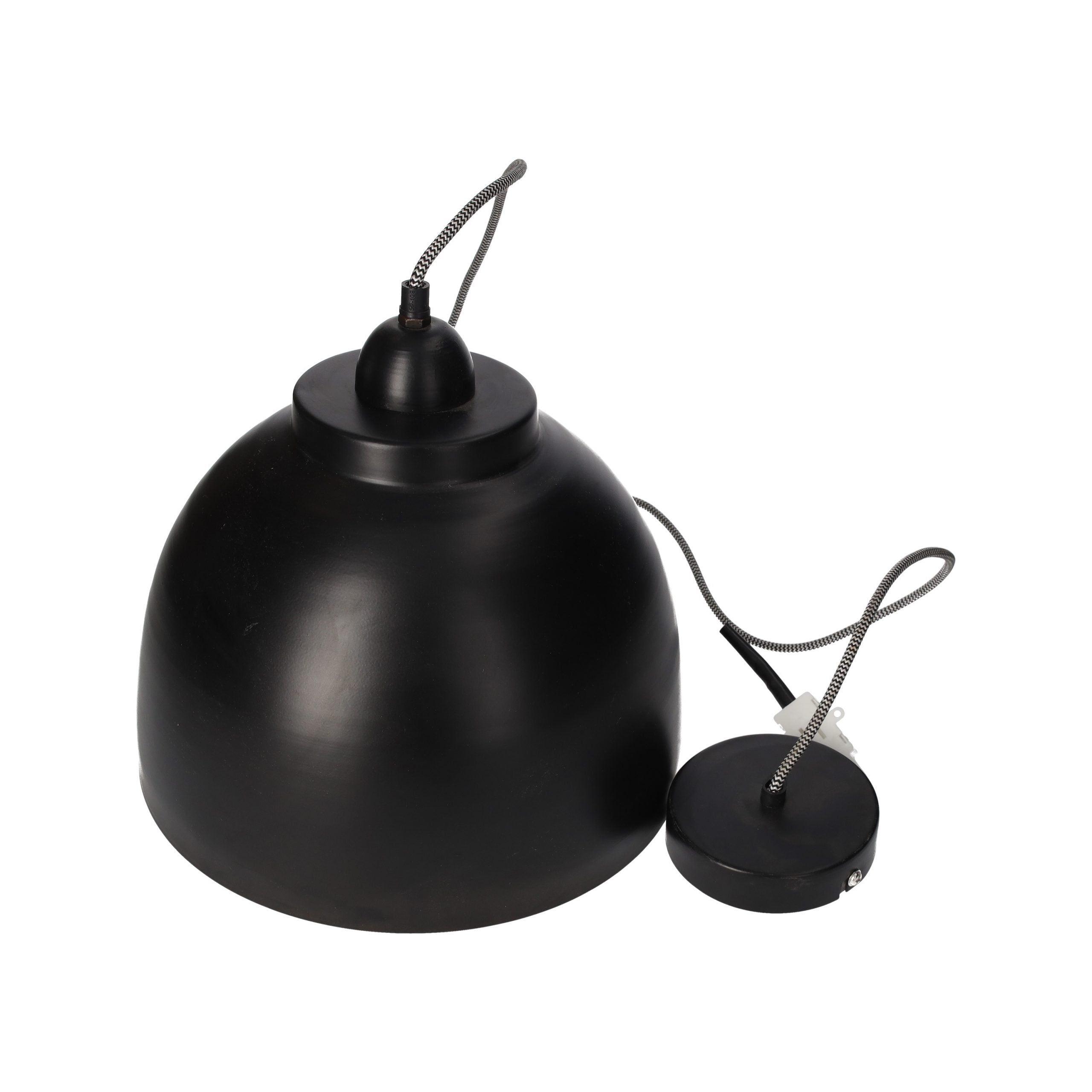 Lampadario Vintage In Metallo Nero